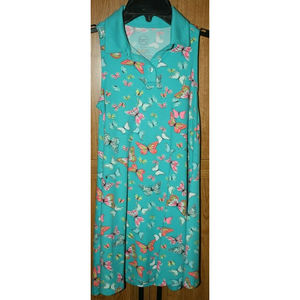 3/$15 Girl's Wonder Nation Green Butterfly Top Size M(7/8) GUC